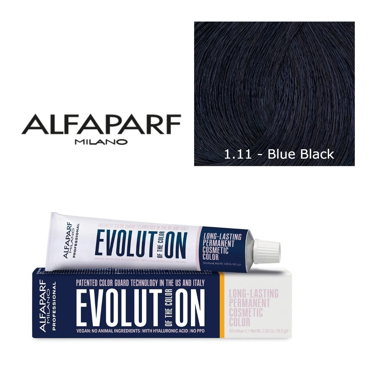 Alfaparf Milano Evolution Permanent Hair Color 1.11