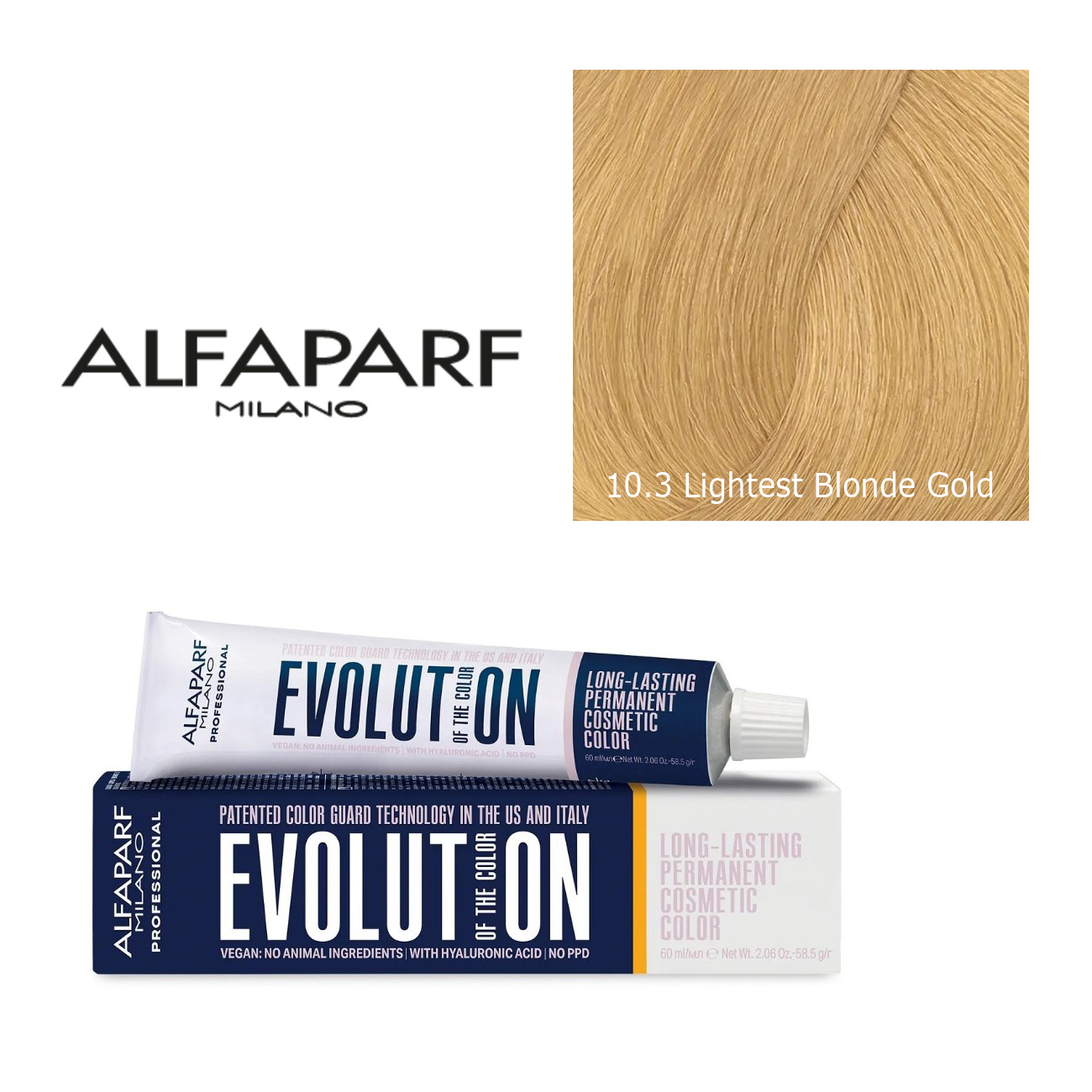 Alfaparf Milano Evolution Permanent Hair Color 10.3