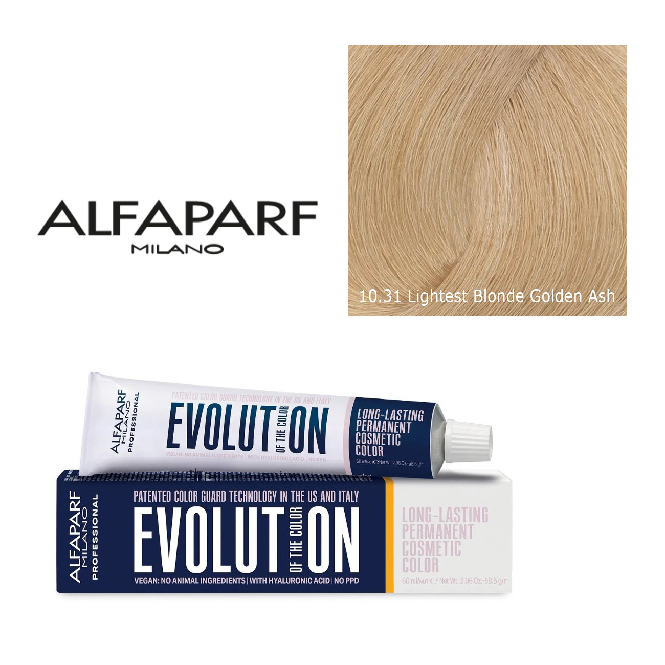 Alfaparf Milano Evolution Permanent Hair Color 10.31