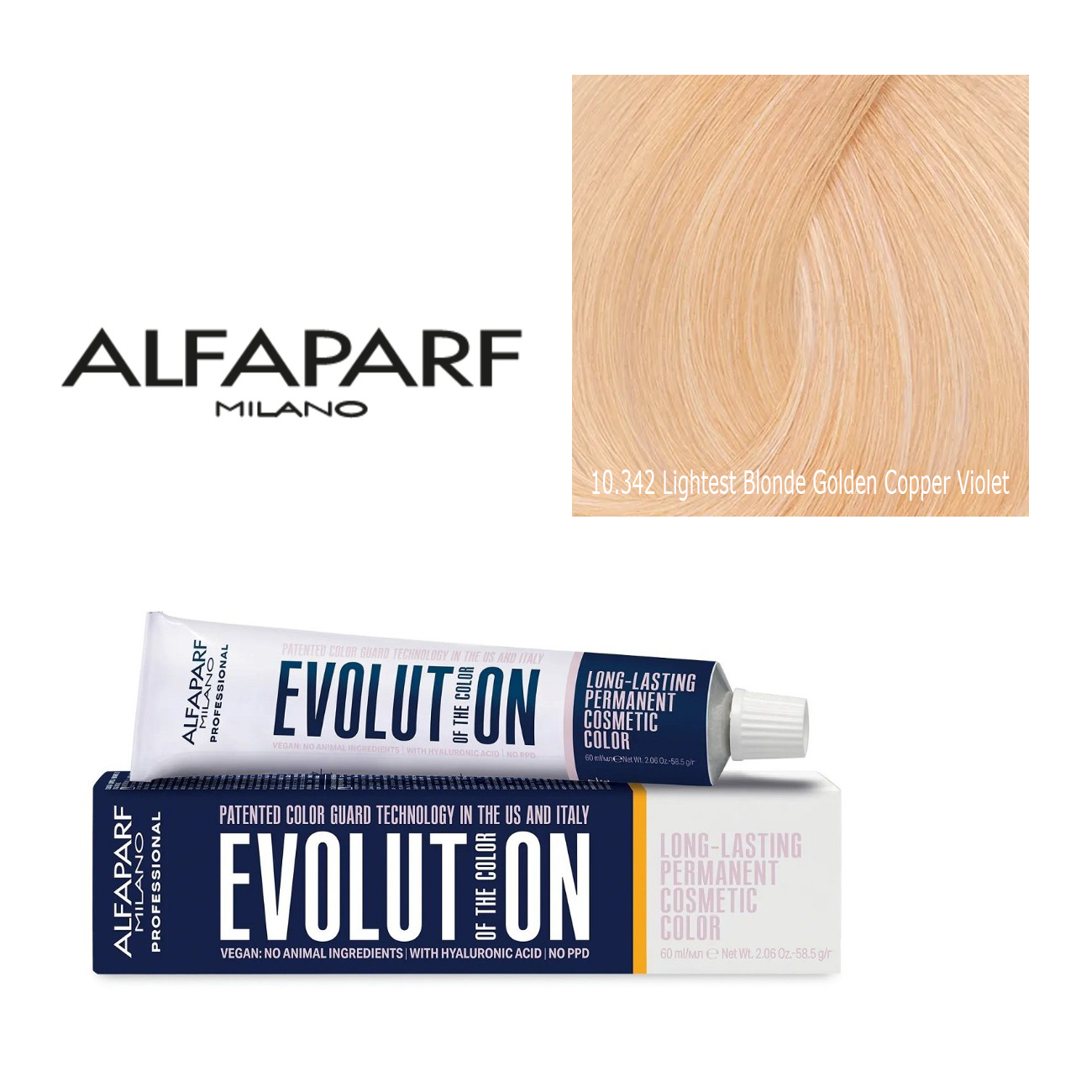 Alfaparf Milano Evolution Permanent Hair Color 10.342
