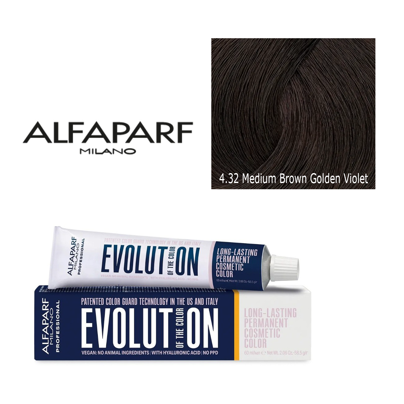 Alfaparf Milano Evolution Permanent Hair Color 4.32