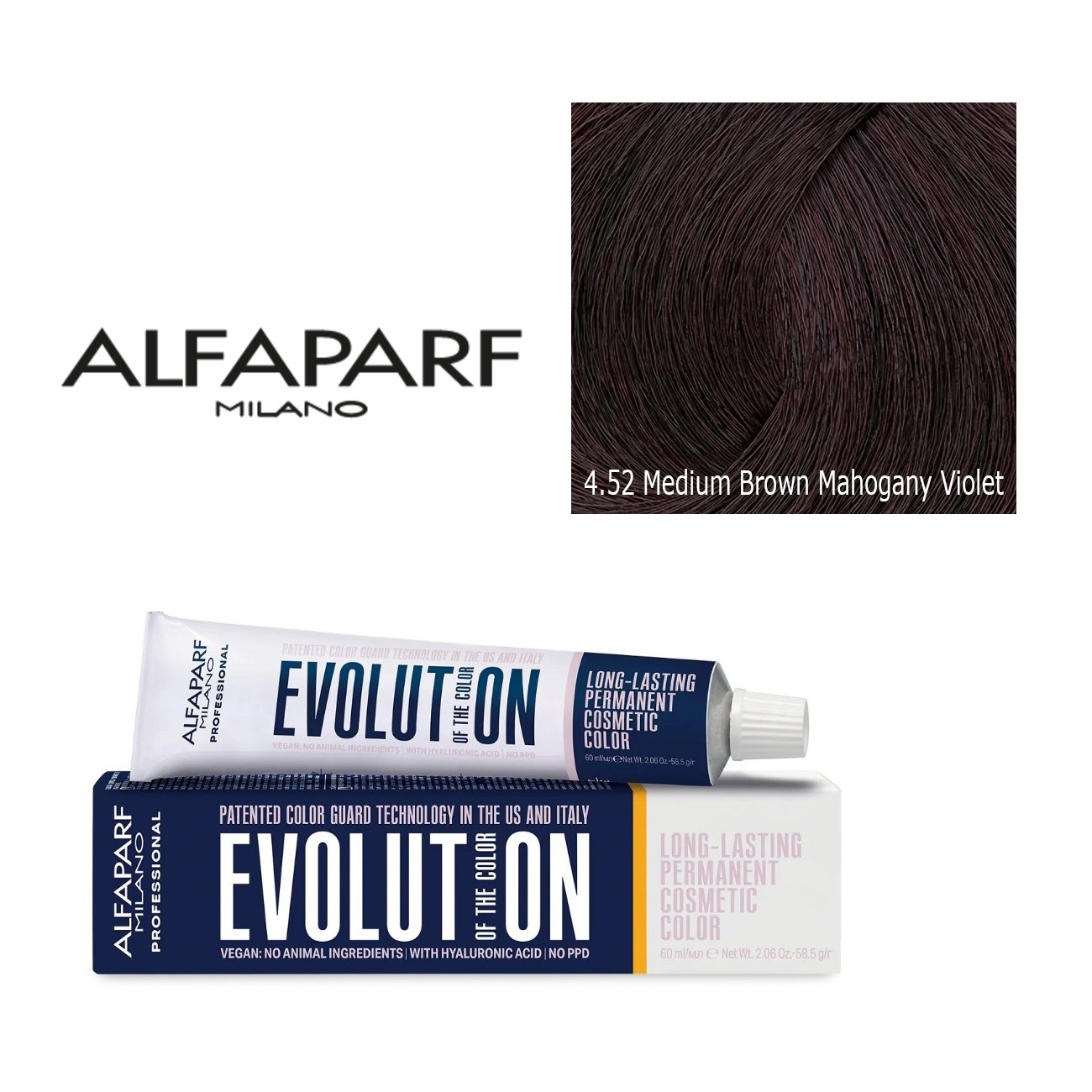 Alfaparf Milano Evolution Permanent Hair Color 4.52