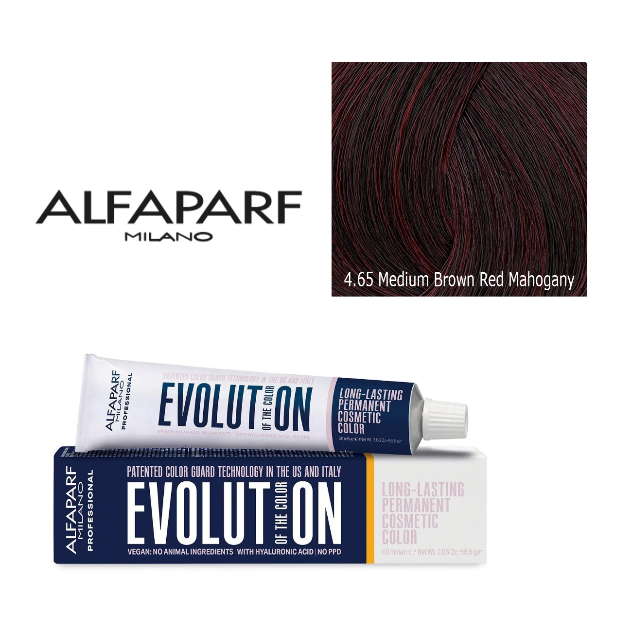 Alfaparf Milano Evolution Permanent Hair Color 4.65