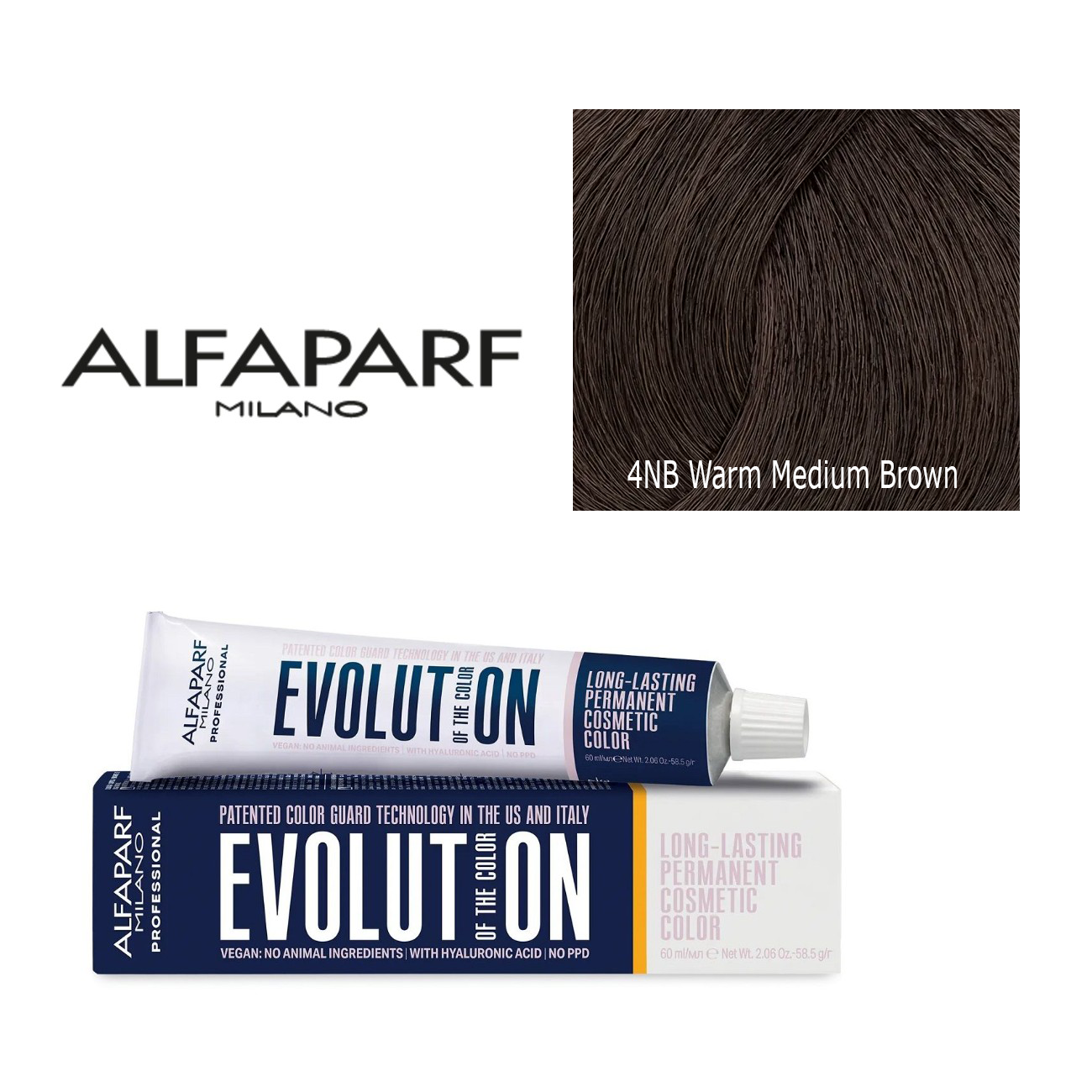 Alfaparf Milano Evolution Permanent Hair Color 4NB