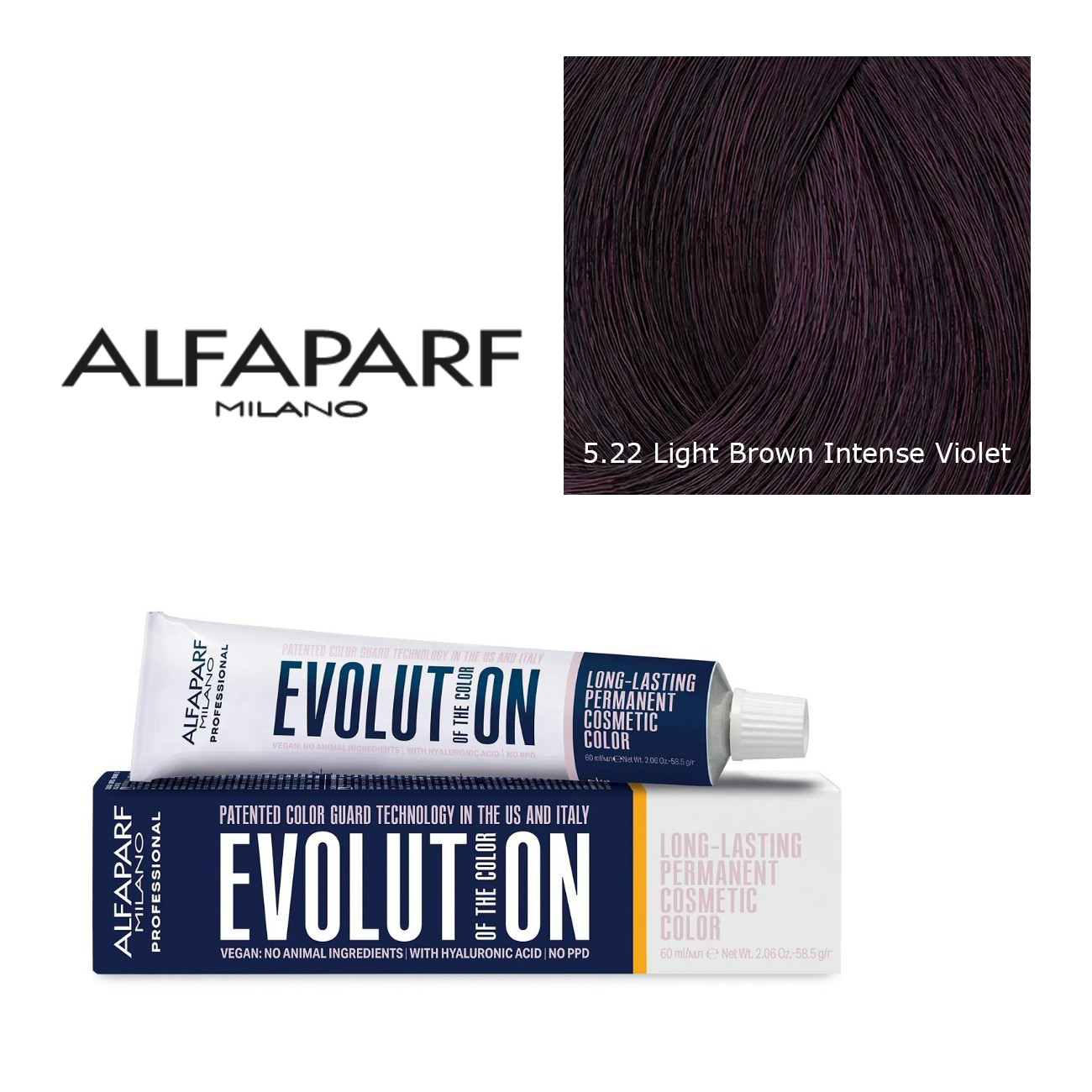 Alfaparf Milano Evolution Permanent Hair Color 5.22