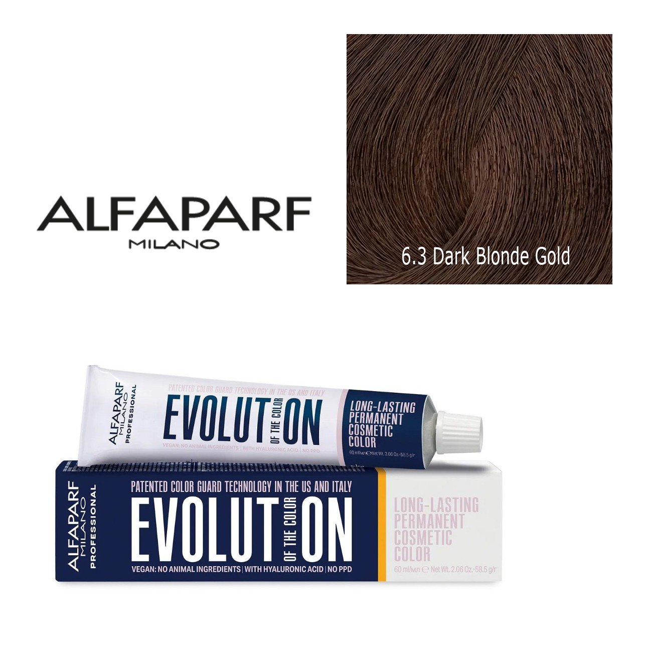 Alfaparf Milano Evolution Permanent Hair Color 6.3