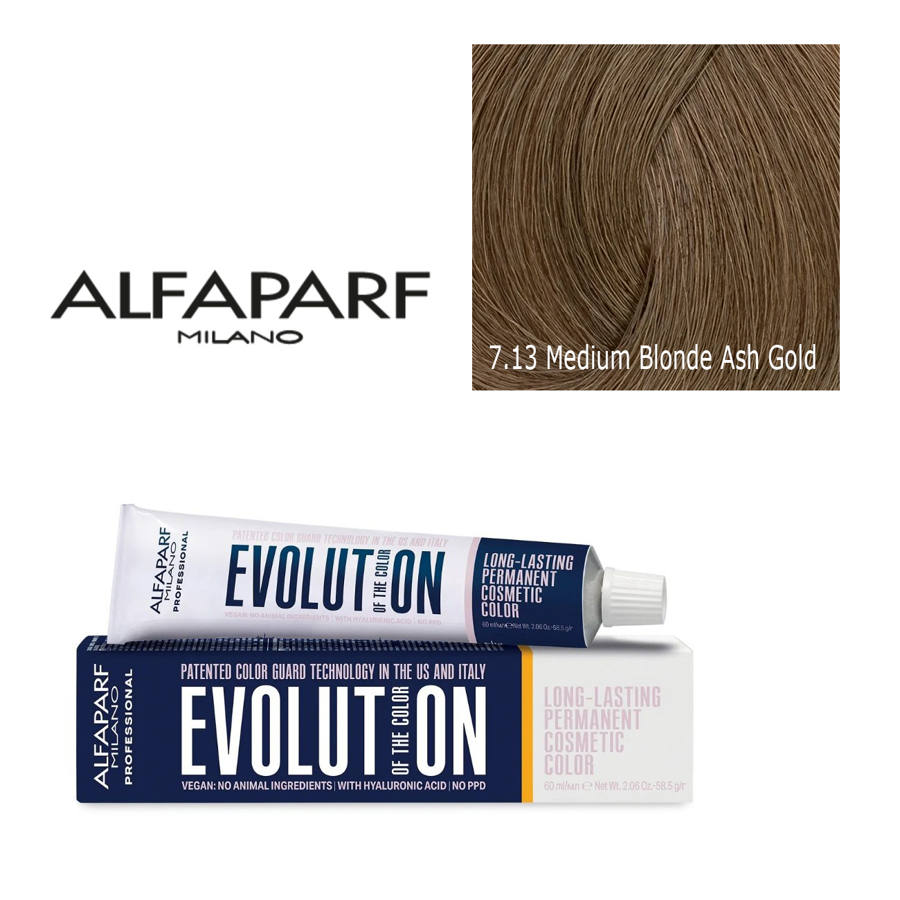 Alfaparf Milano Evolution Permanent Hair Color 7.13