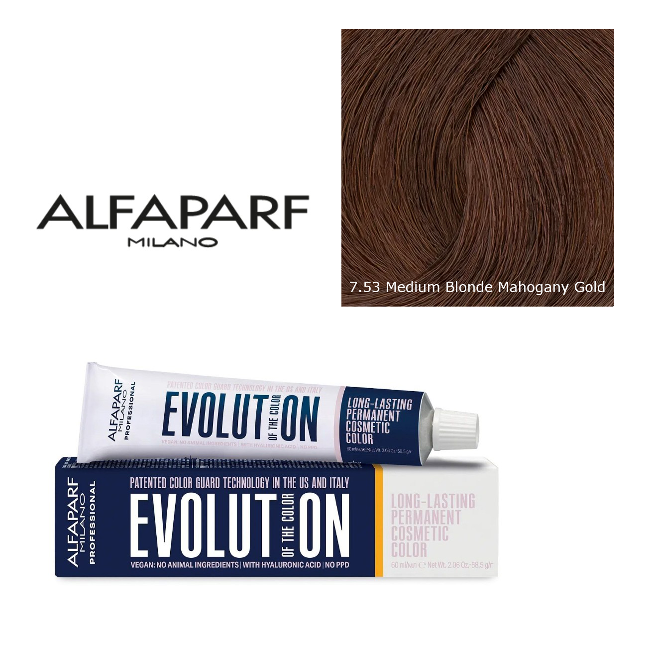 Alfaparf Milano Evolution Permanent Hair Color 7.53