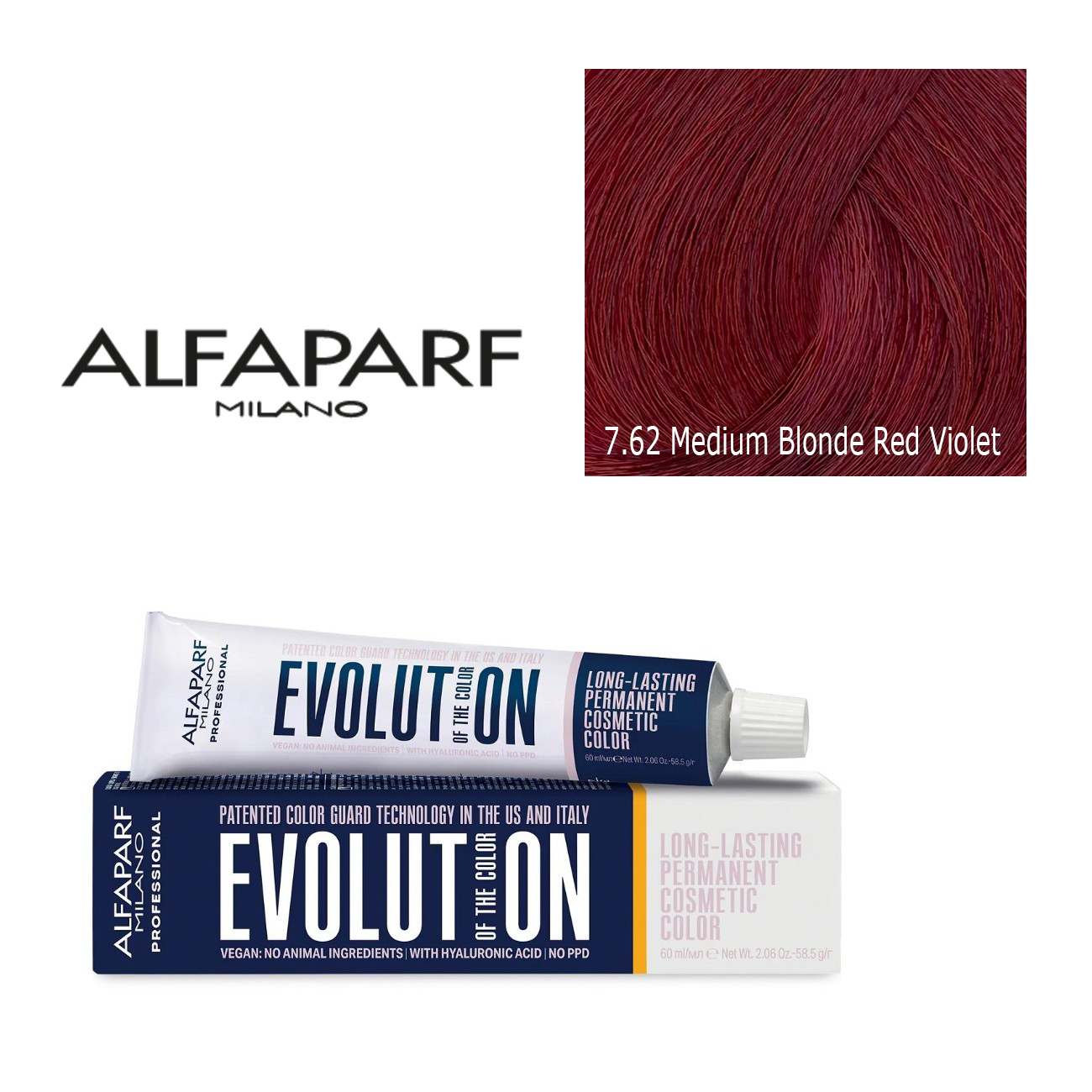 Alfaparf Milano Evolution Permanent Hair Color 7.62