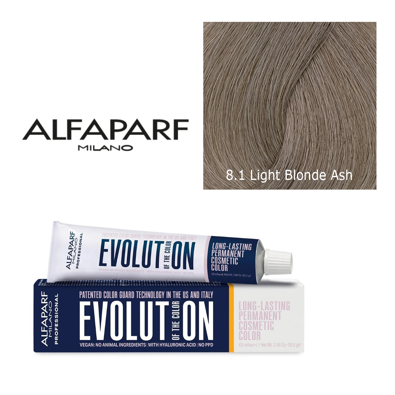 Alfaparf Milano Evolution Permanent Hair Color 8.1