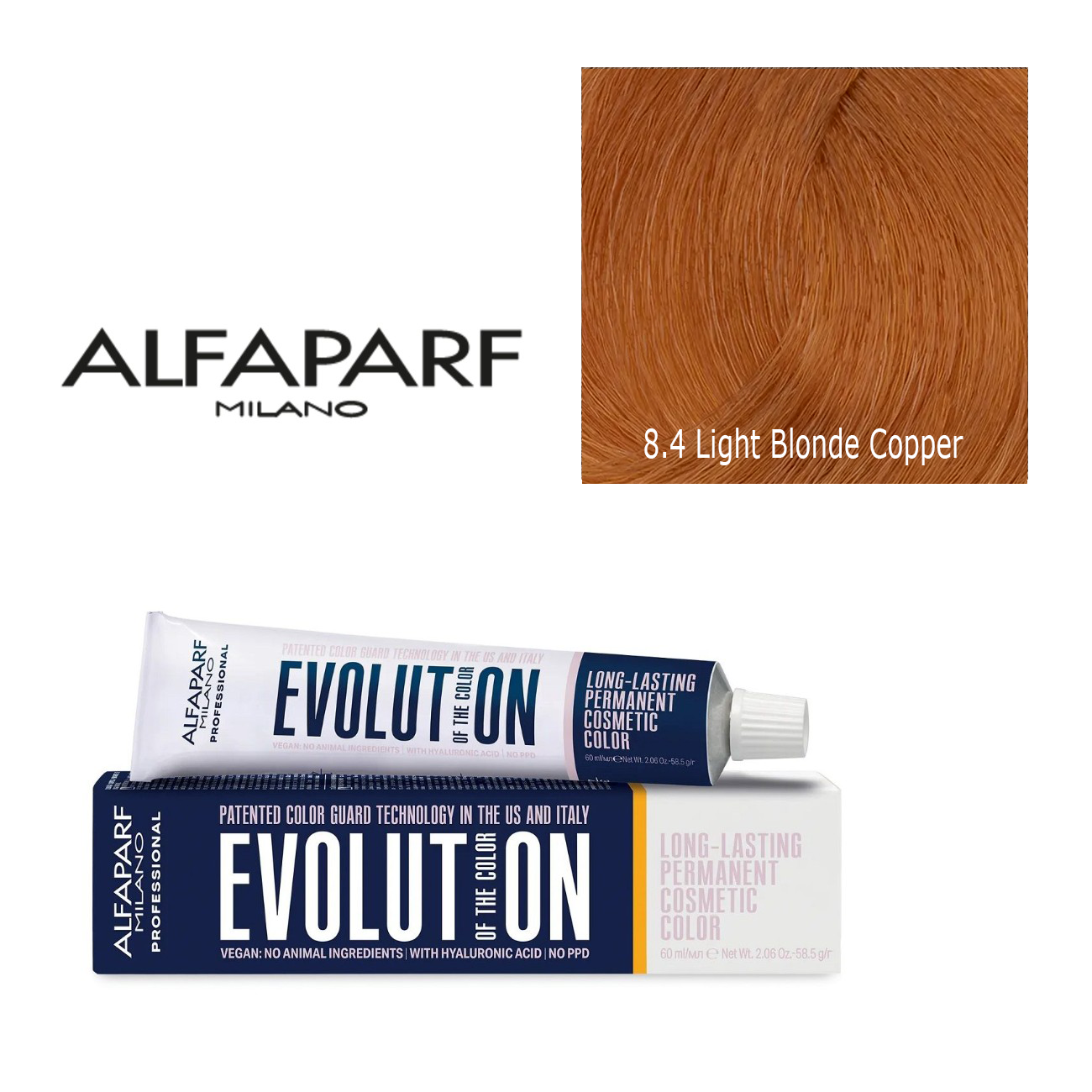 Alfaparf Milano Evolution Permanent Hair Color 8.4